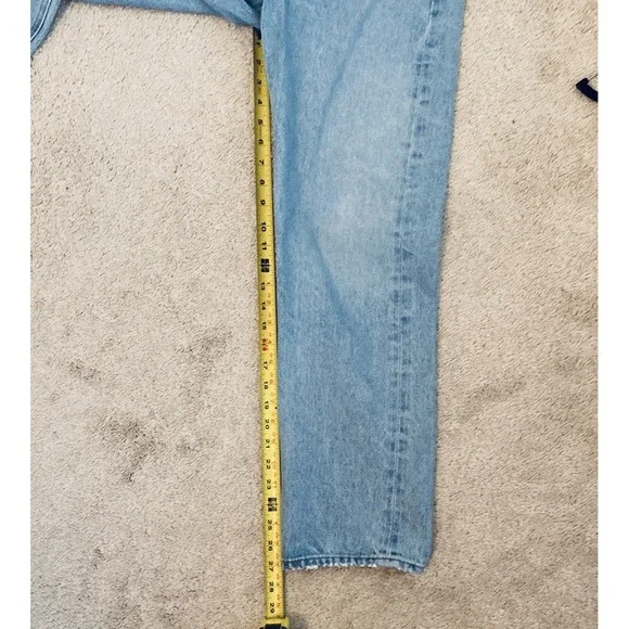 Agolde 90s Jeans Women's Sz 27 High Rise Straight Leg Denim Organic Cotton Pants - Picture 11 of 12